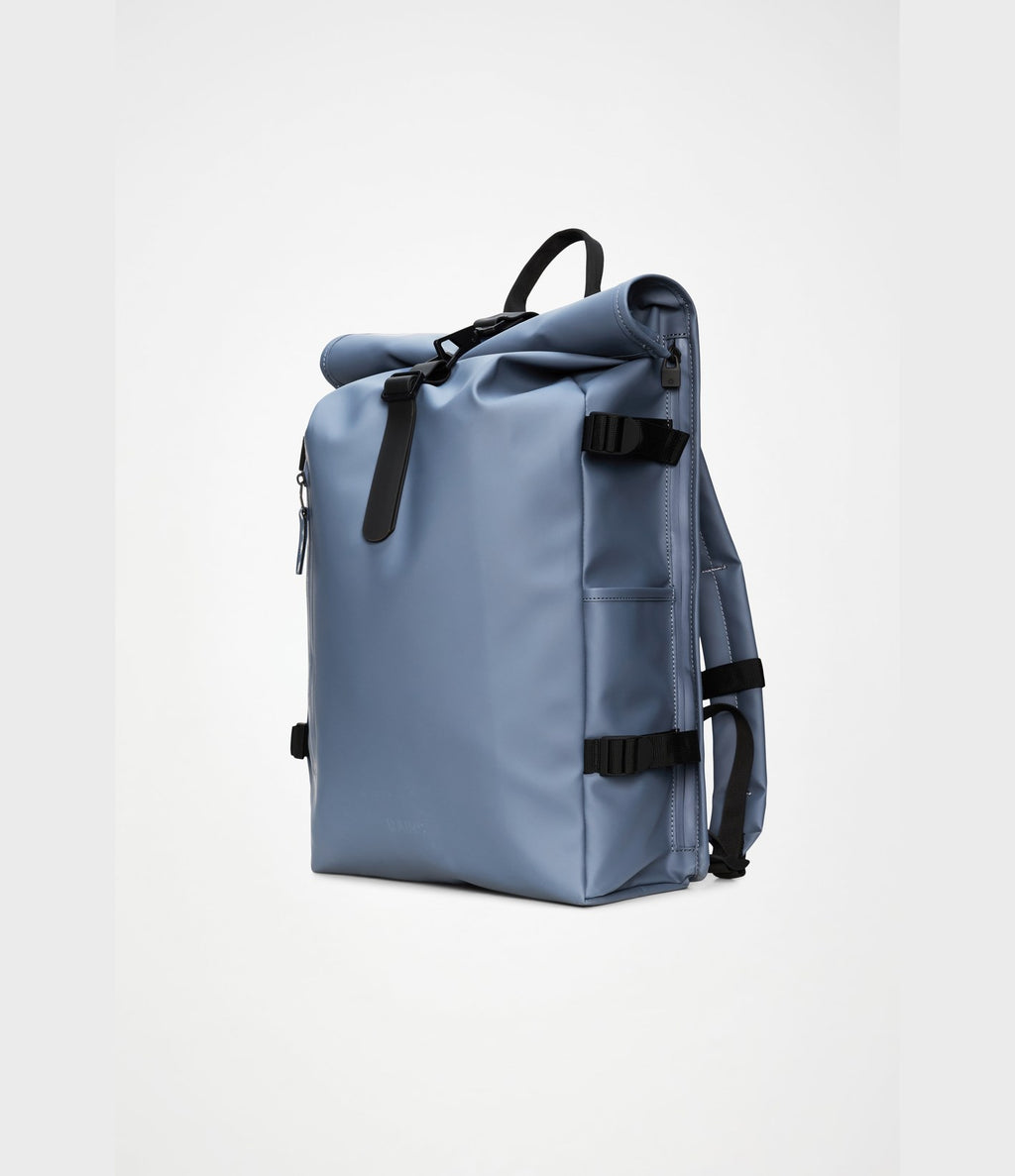 Rains Rolltop Rucksack Large Blue Dusk