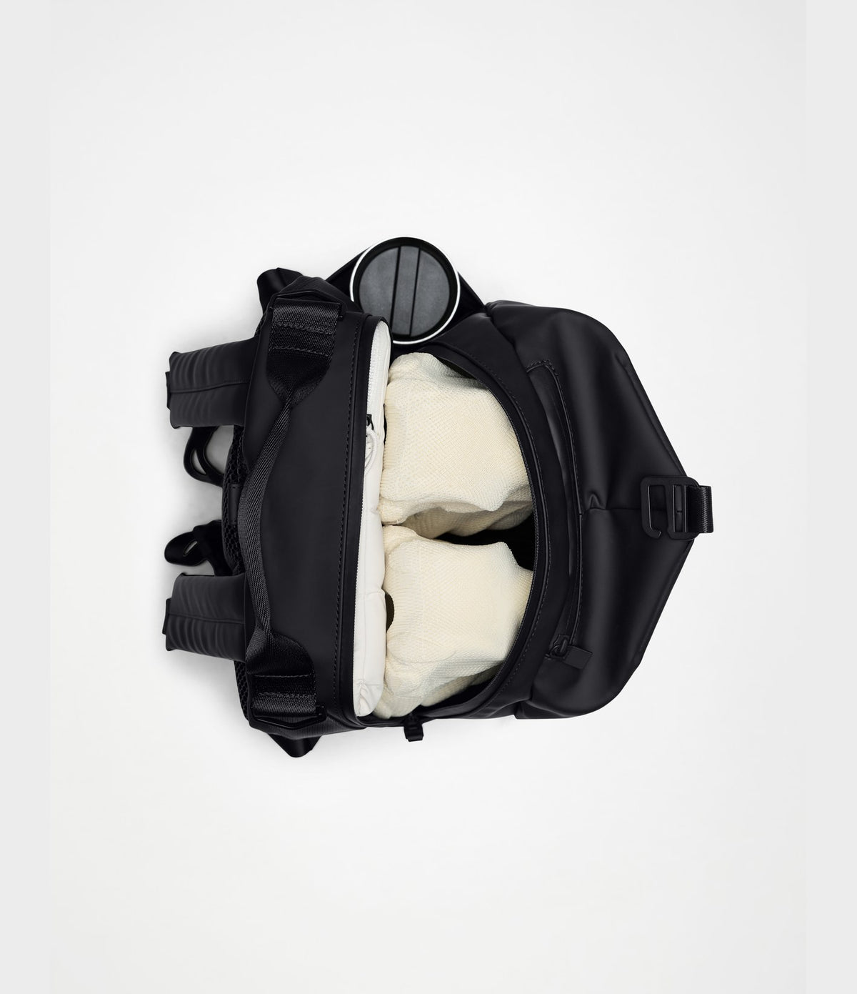 Rains Clip Front Backpack Black