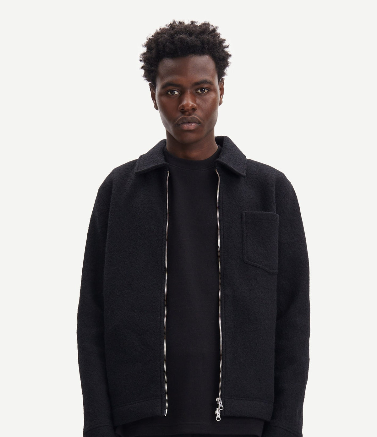 Samsoe Samsoe Hannes Full Zip Black