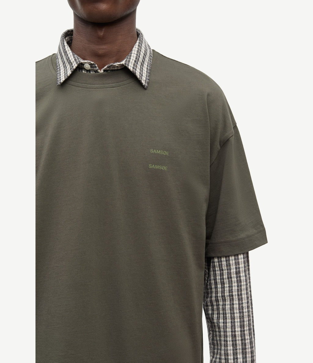 Samsoe Samsoe Joel T-shirt Forest Night