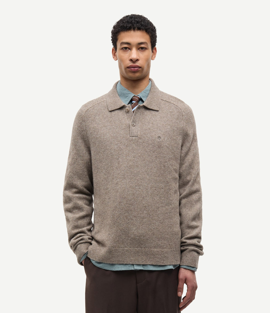 Samsoe Samsoe Safrans Polo Lead Gray Mel.