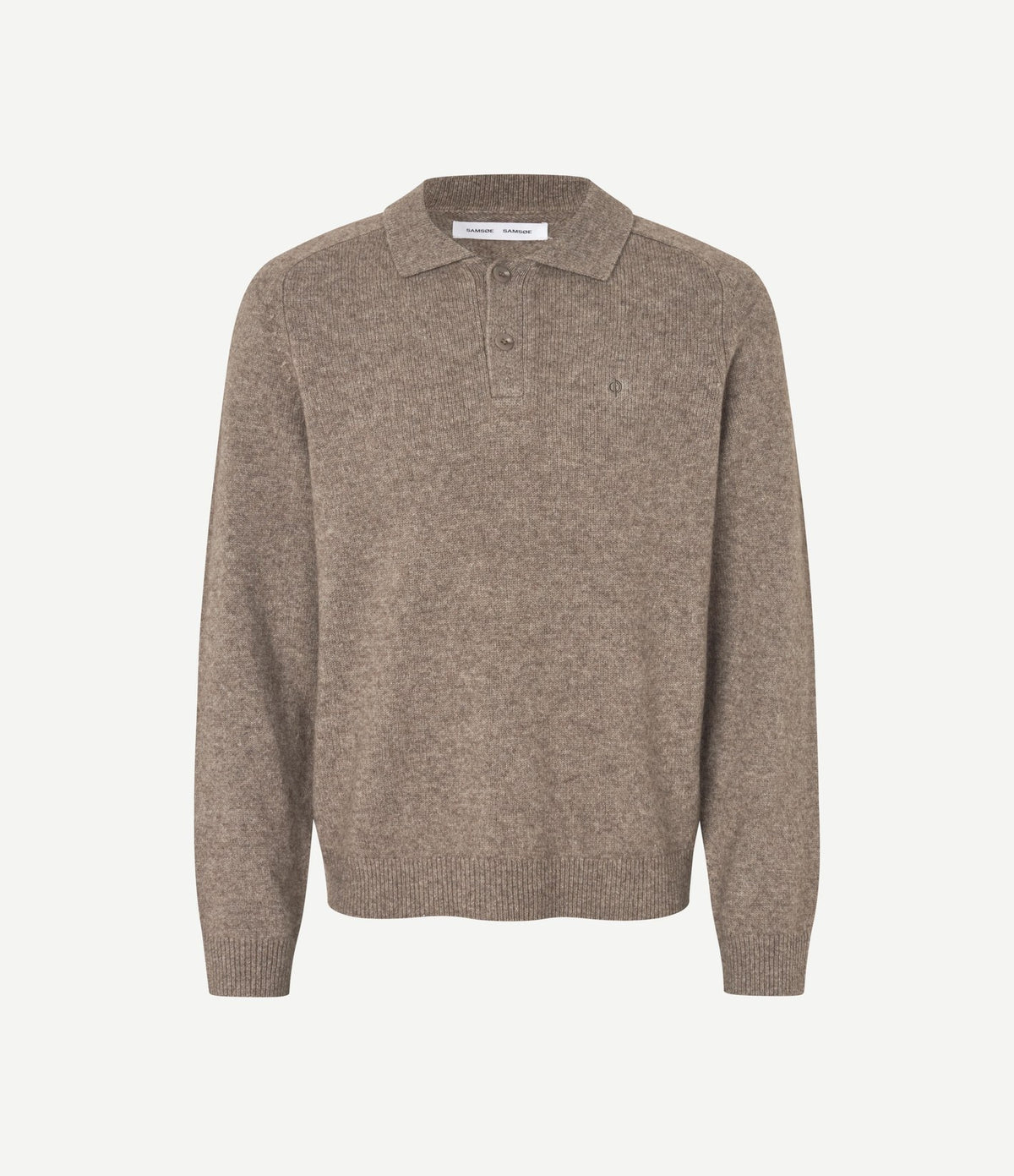 Samsoe Samsoe Safrans Polo Lead Gray Mel.