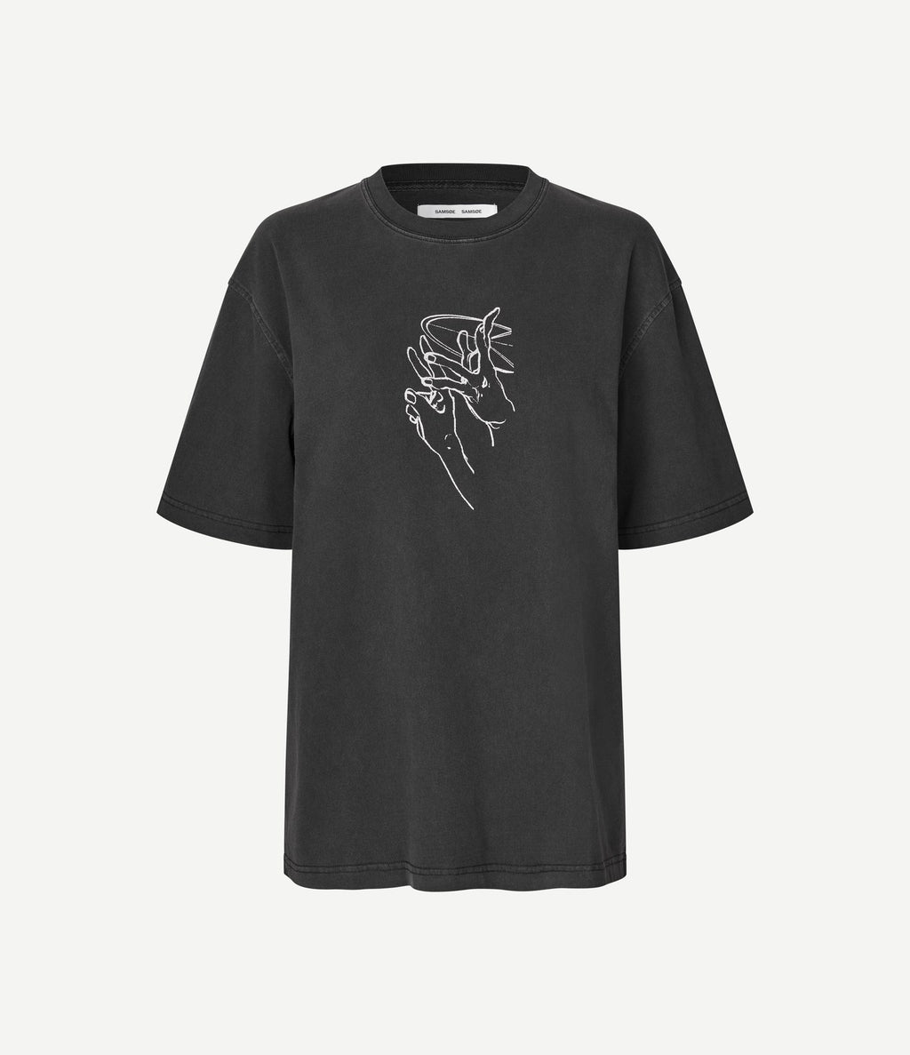 Samsoe Samsoe Sagiles T-shirt Black Lines
