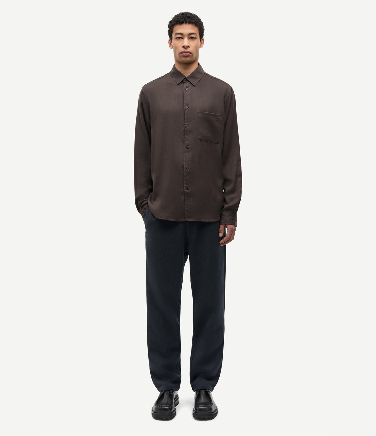Samsoe Samsoe Sajabari Fly P Trousers Dark Grey Mel.