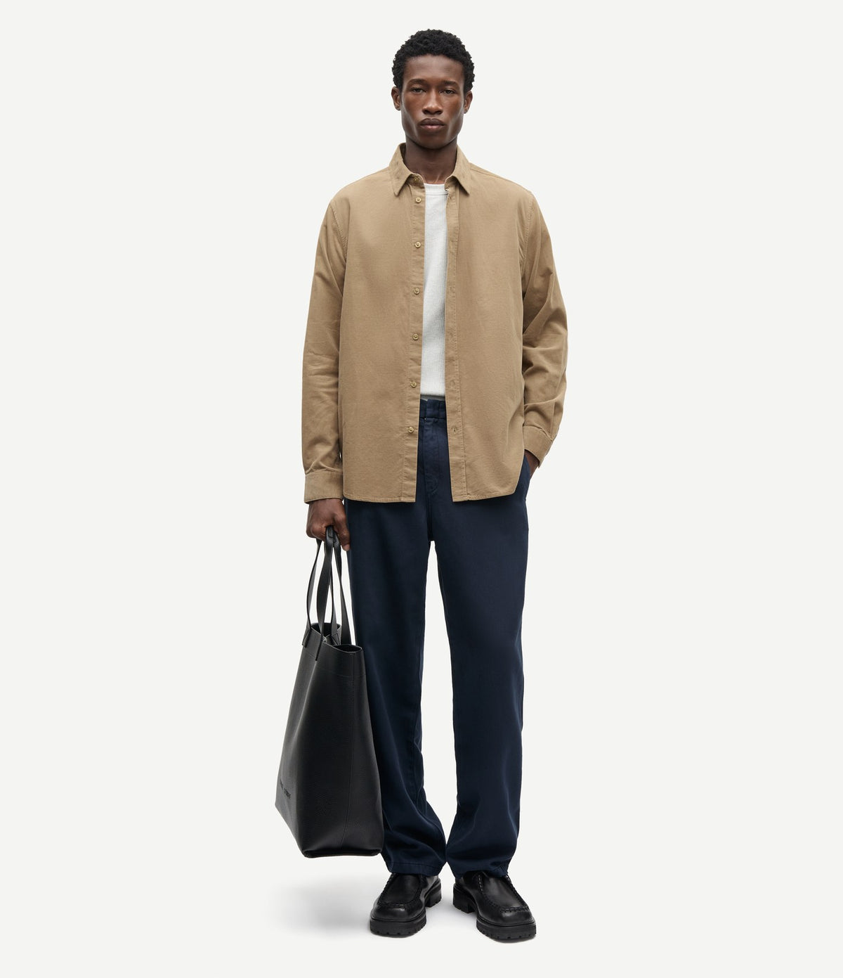 Samsoe Samsoe Saliam NX Shirt Lead Gray
