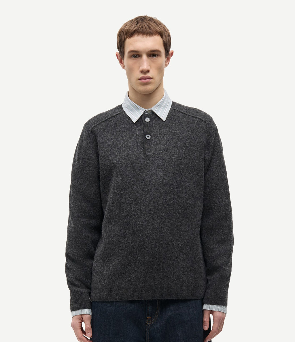 Samsoe Samsoe Sarick Sweater Dark Grey Mel.