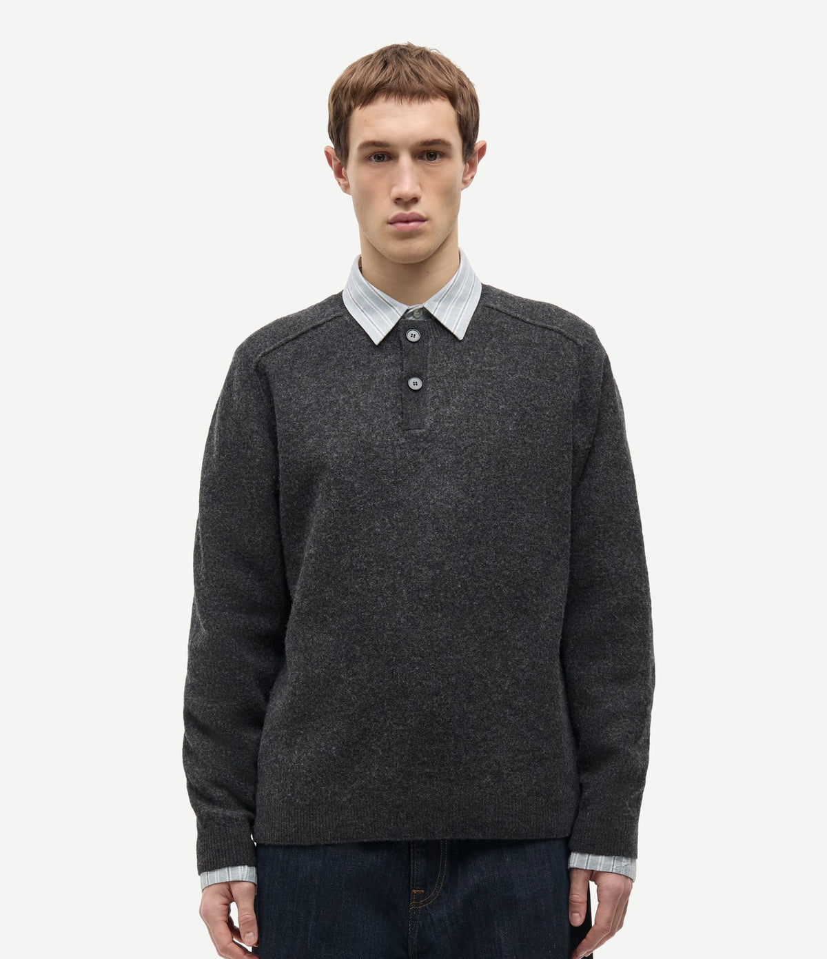 Samsoe Samsoe Sarick Sweater Dark Grey Mel.