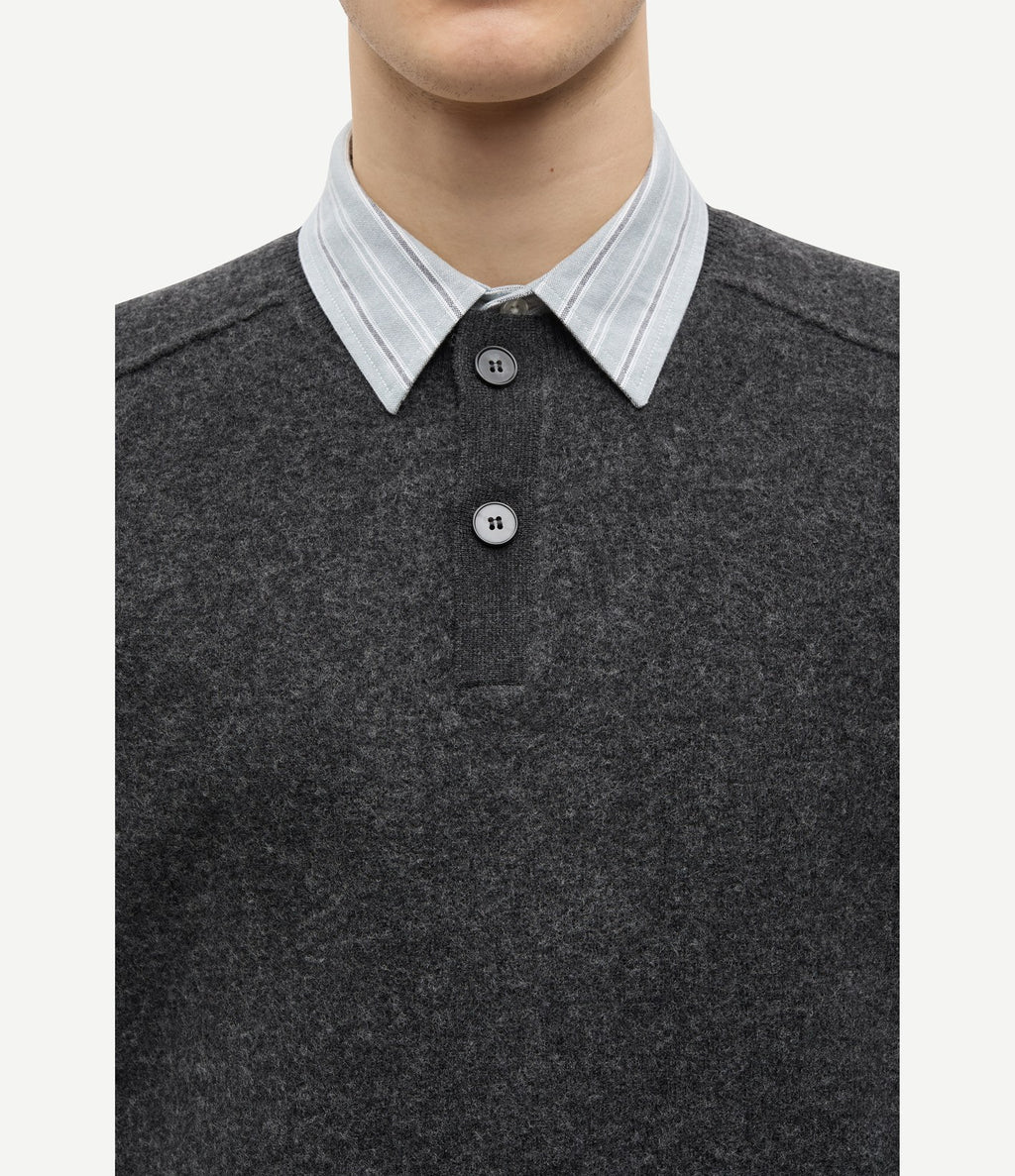Samsoe Samsoe Sarick Sweater Dark Grey Mel.