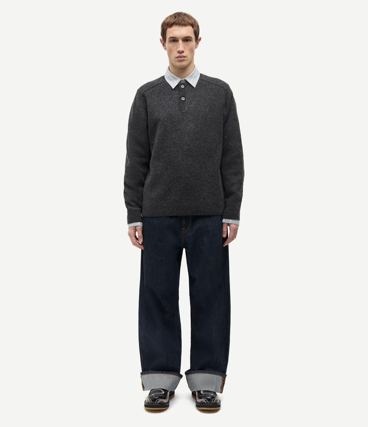Samsoe Samsoe Sarick Sweater Dark Grey Mel.