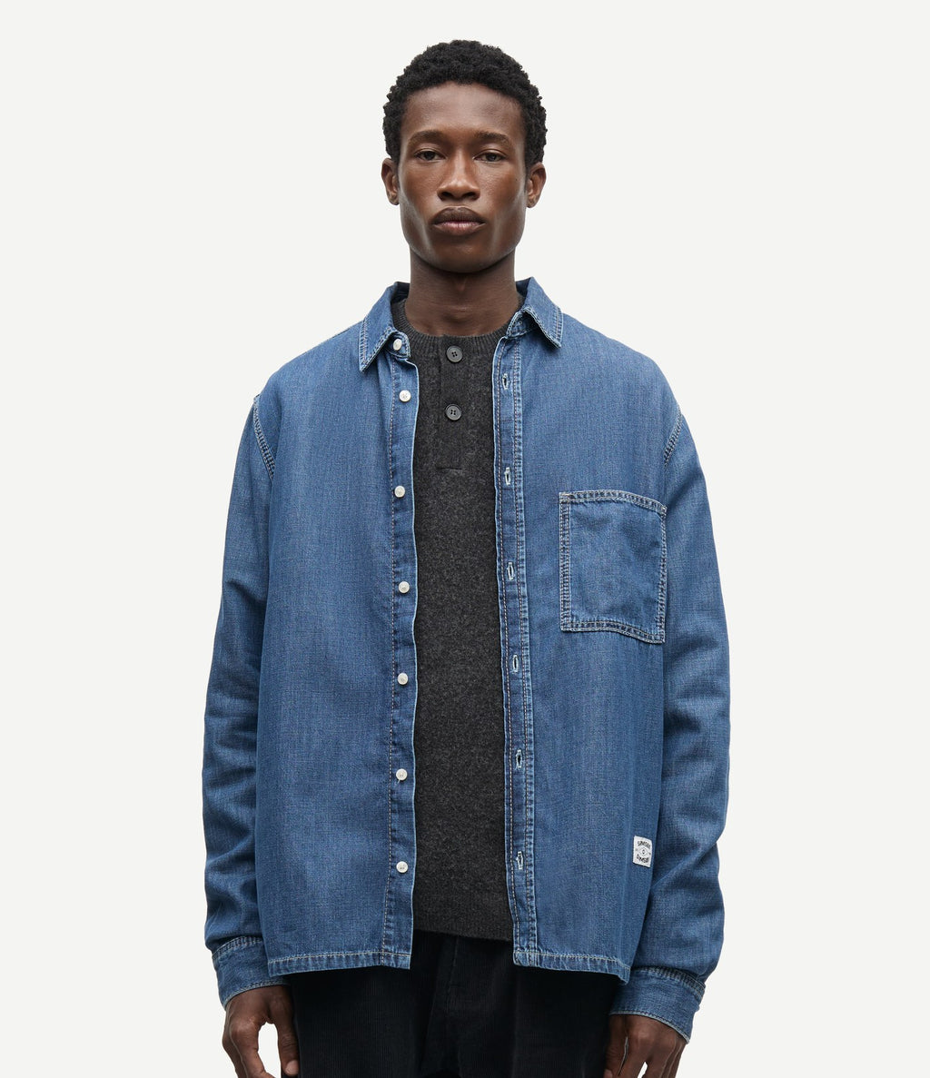 Samsoe Samsoe Saryan O Shirt Mid Blue