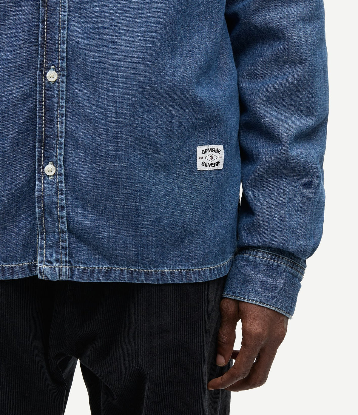 Samsoe Samsoe Saryan O Shirt Mid Blue