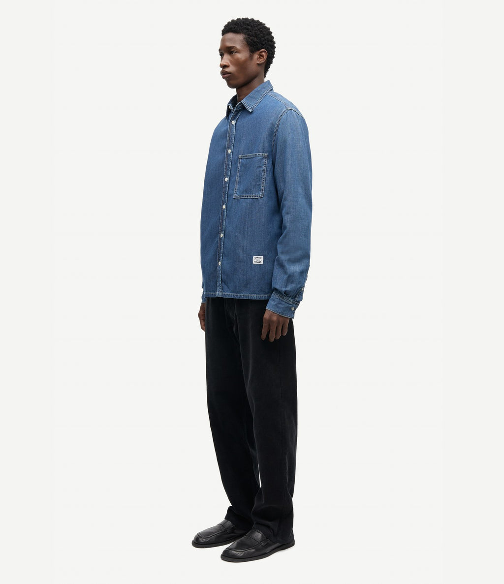 Samsoe Samsoe Saryan O Shirt Mid Blue