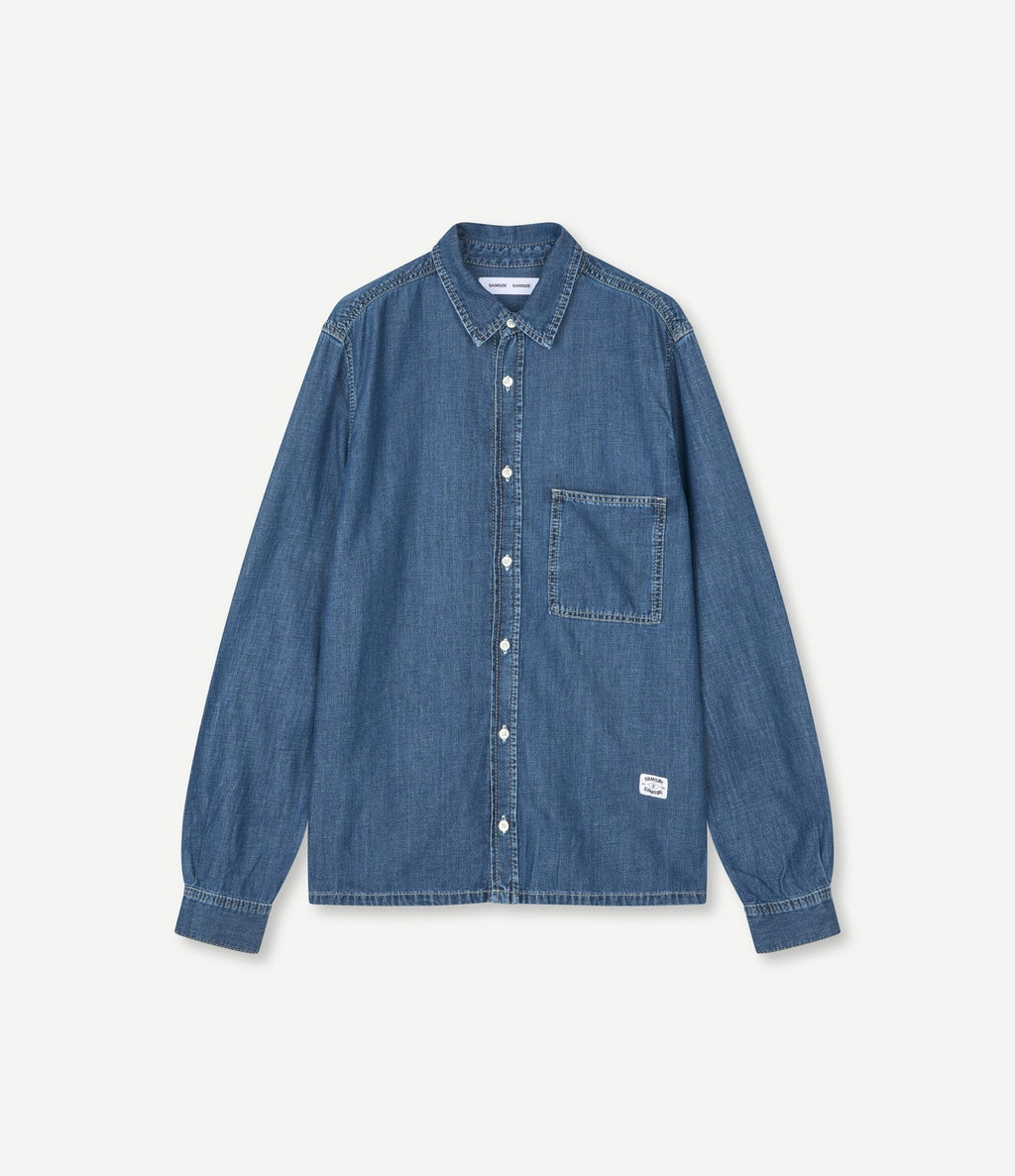 Samsoe Samsoe Saryan O Shirt Mid Blue