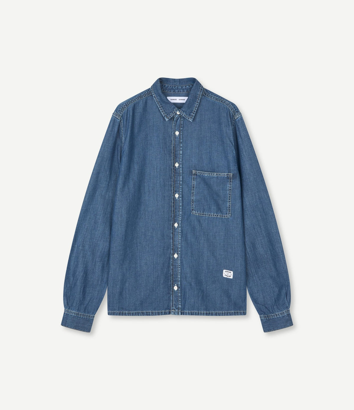 Samsoe Samsoe Saryan O Shirt Mid Blue