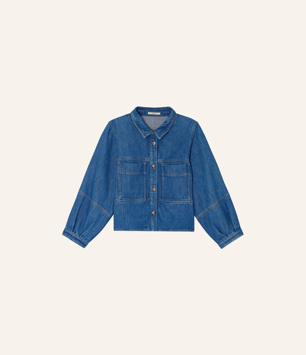 Sessun Leone Camisa Denim Blue