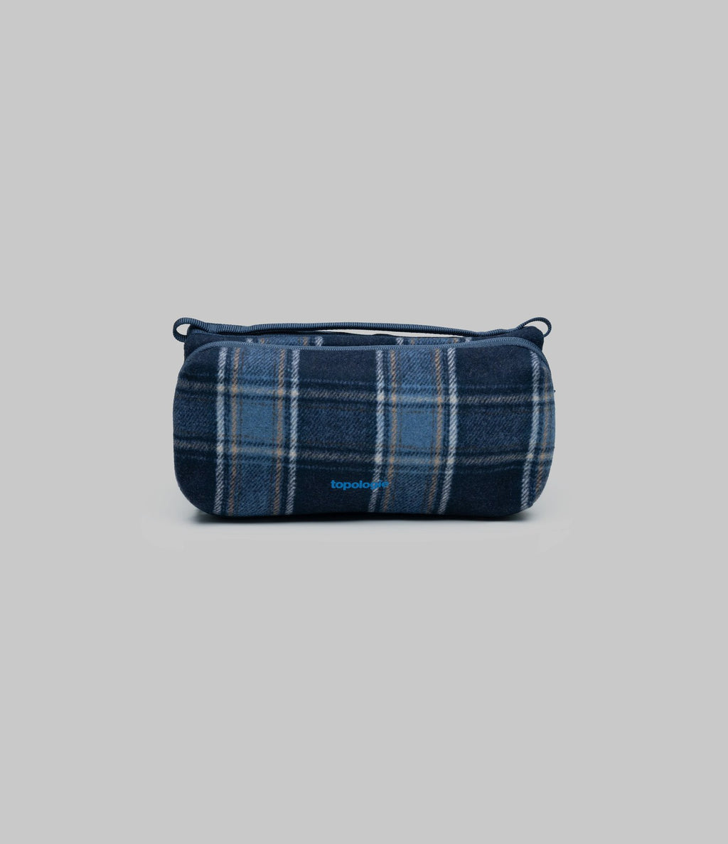 Topologie Bottle Sacoche Medium Blue Check Wool