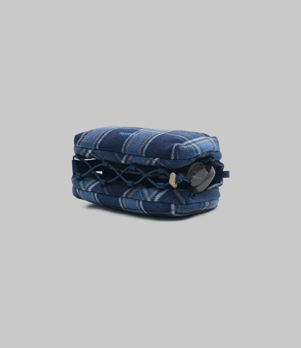 Topologie Bottle Sacoche Medium Blue Check Wool
