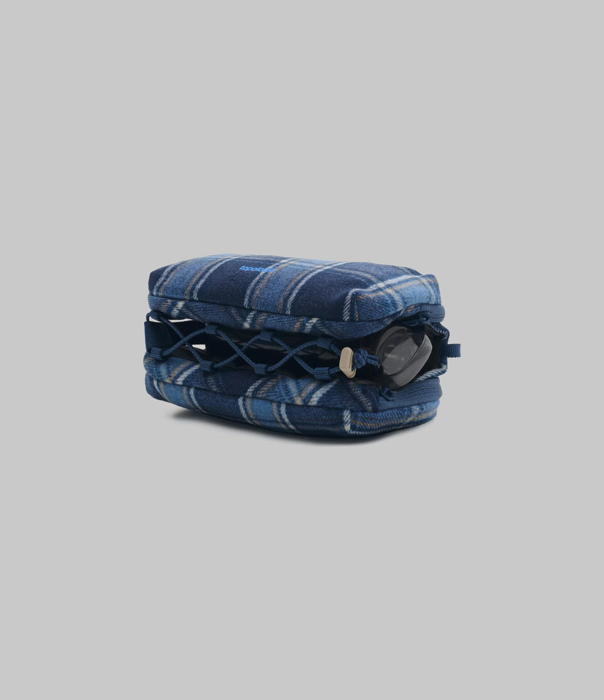 Topologie Bottle Sacoche Medium Blue Check Wool