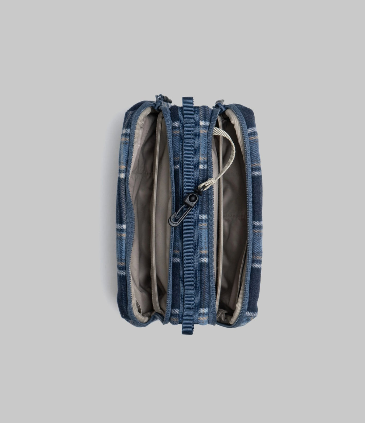 Topologie Bottle Sacoche Medium Blue Check Wool