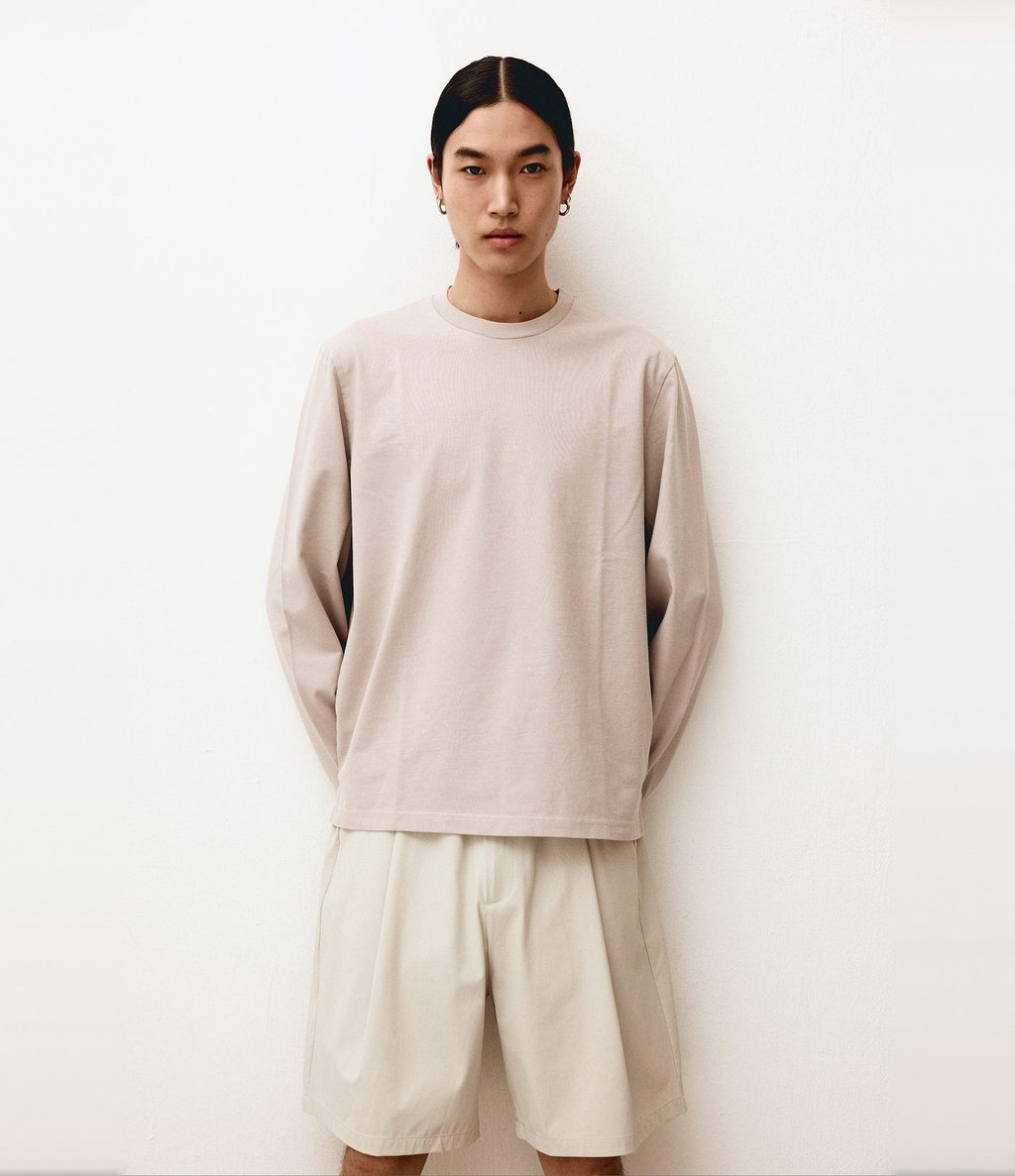 Unfeigned Basic Long Sleeve T-shirt Fog