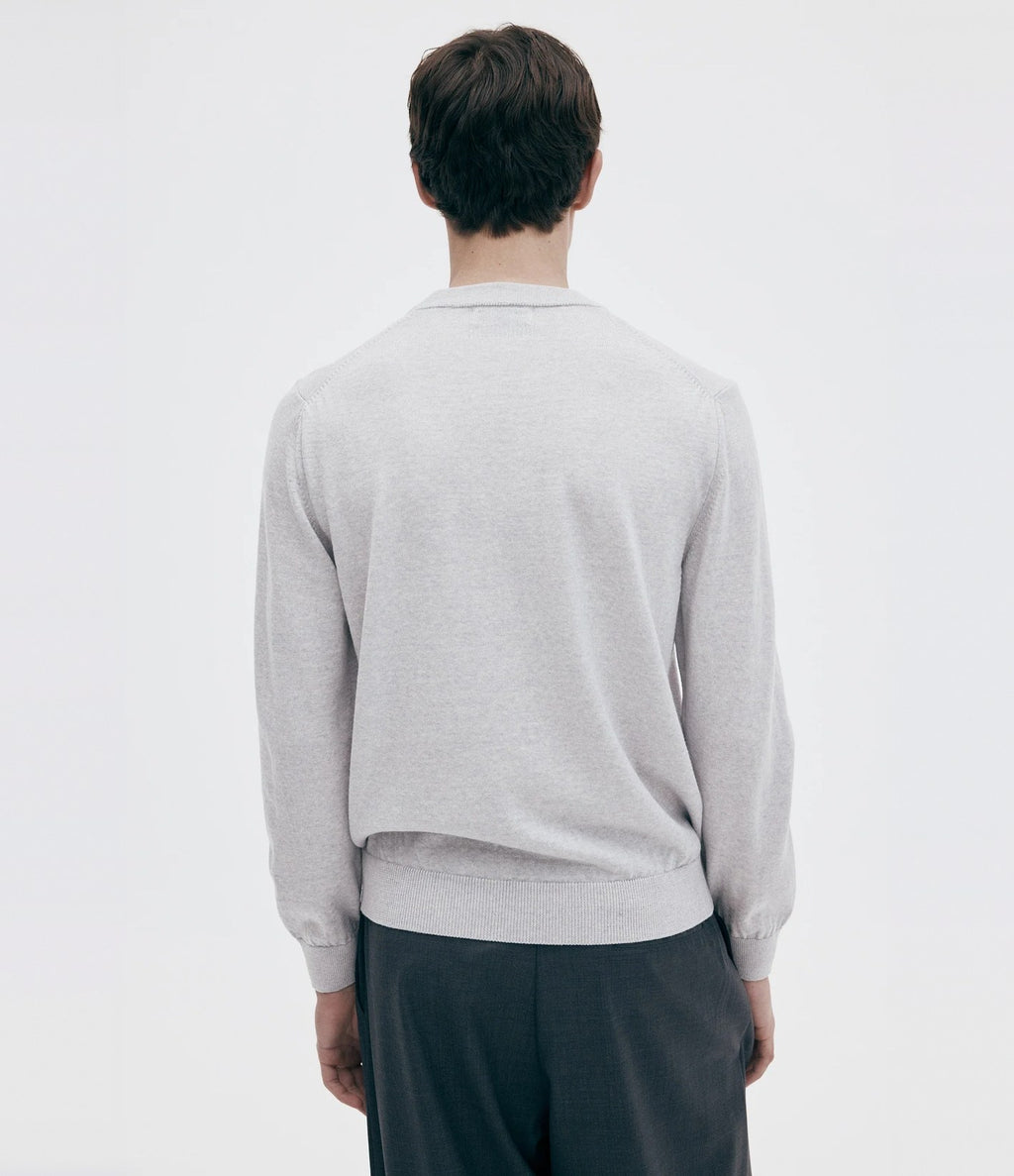 Unfeigned Crewneck Merino Knit Light Grey Melange