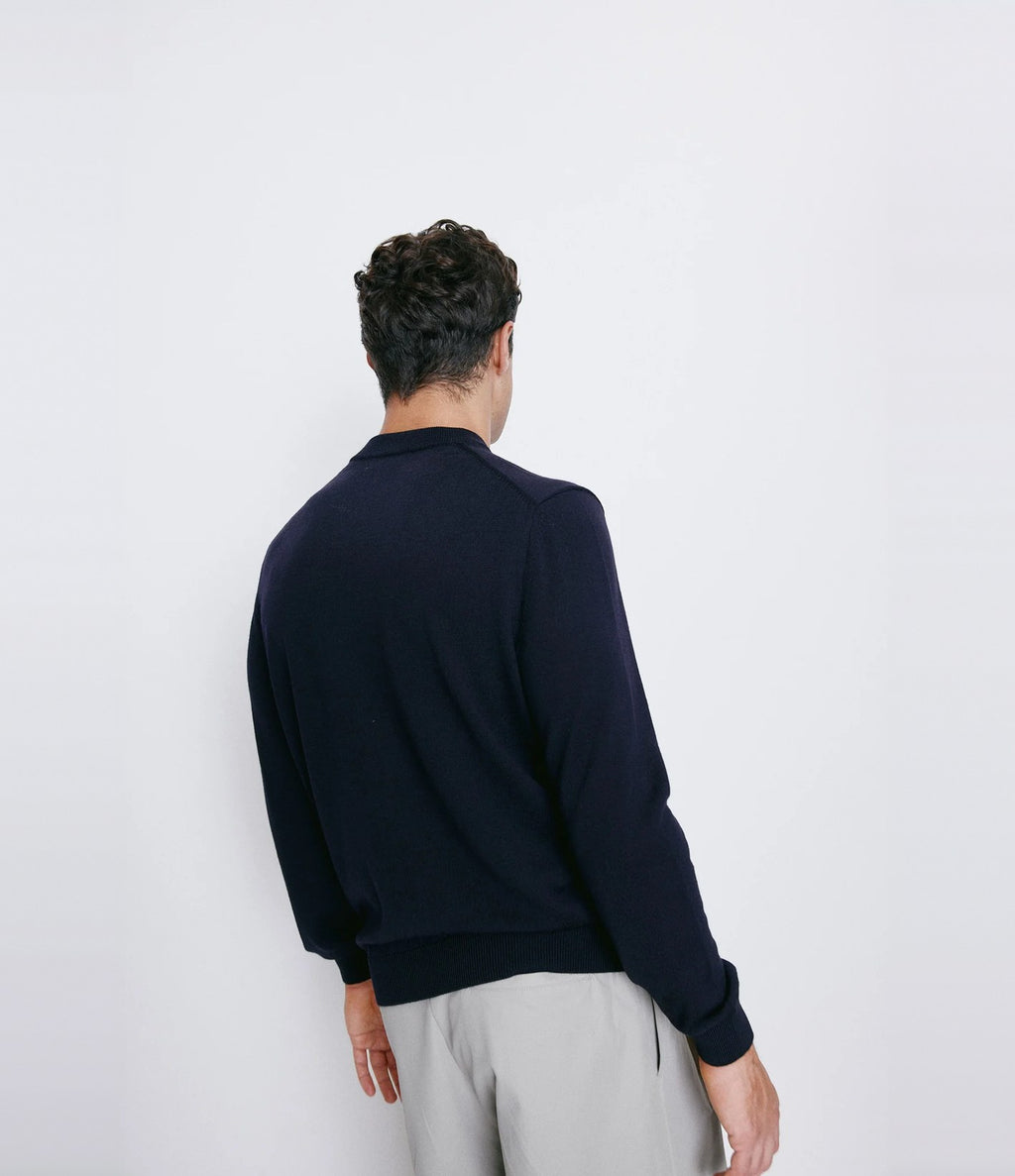 Unfeigned Crewneck Merino Knit Dark Navy