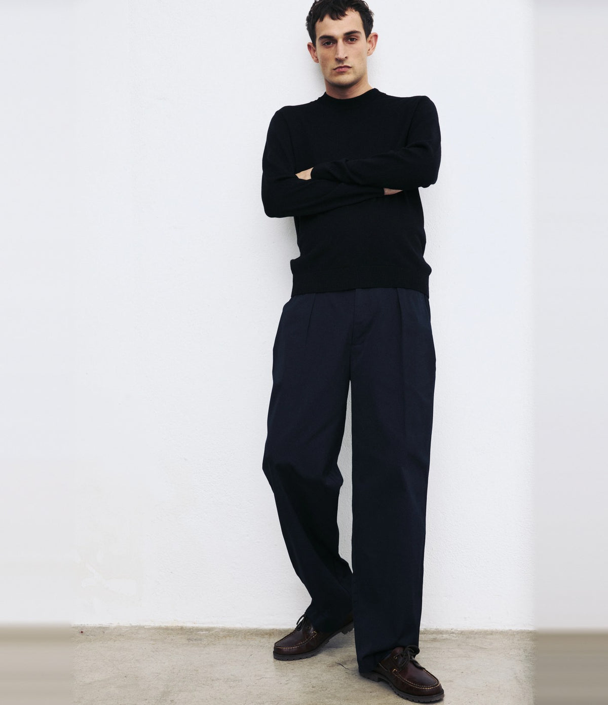 Unfeigned Crewneck Merino Knit Dark Navy