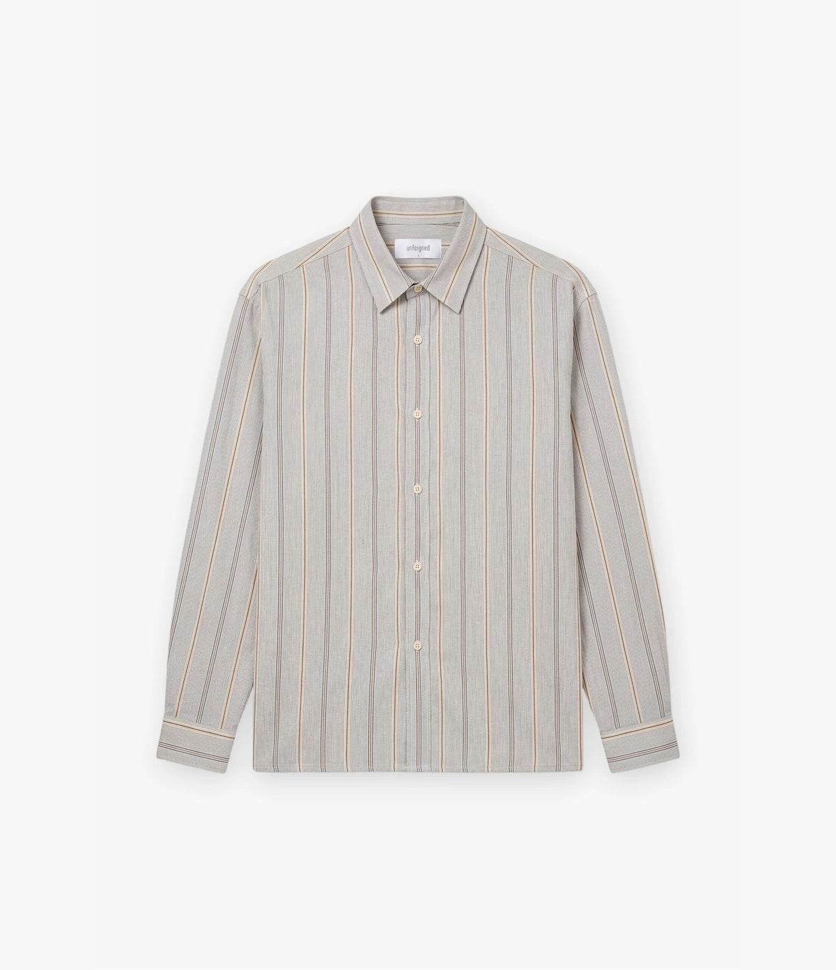 Unfeigned Long Sleeve Relaxed Shirt OC Thousand Stripes