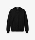 Unfeigned Merino Polo Black