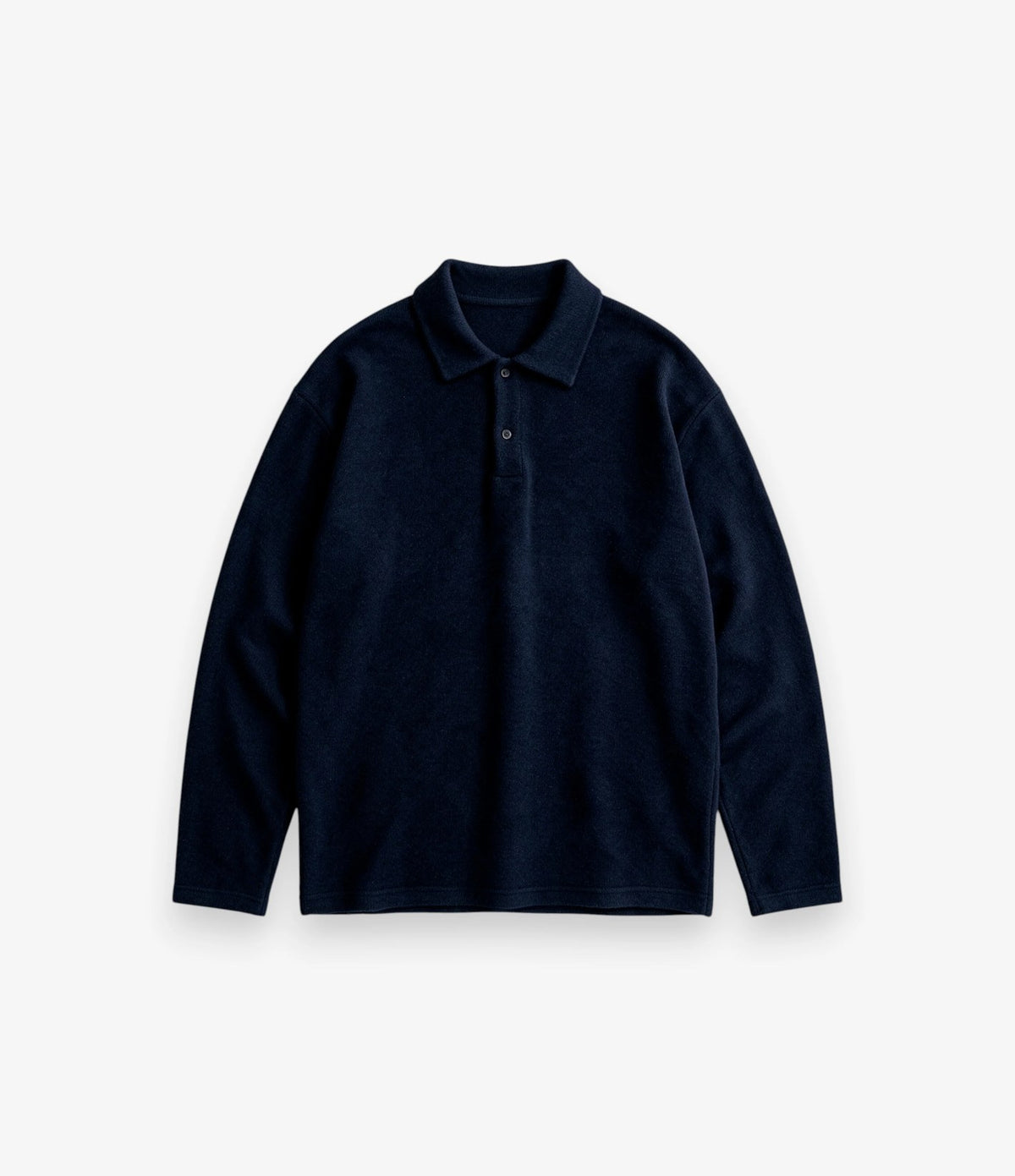 Unfeigned Wool Polo Dark Navy