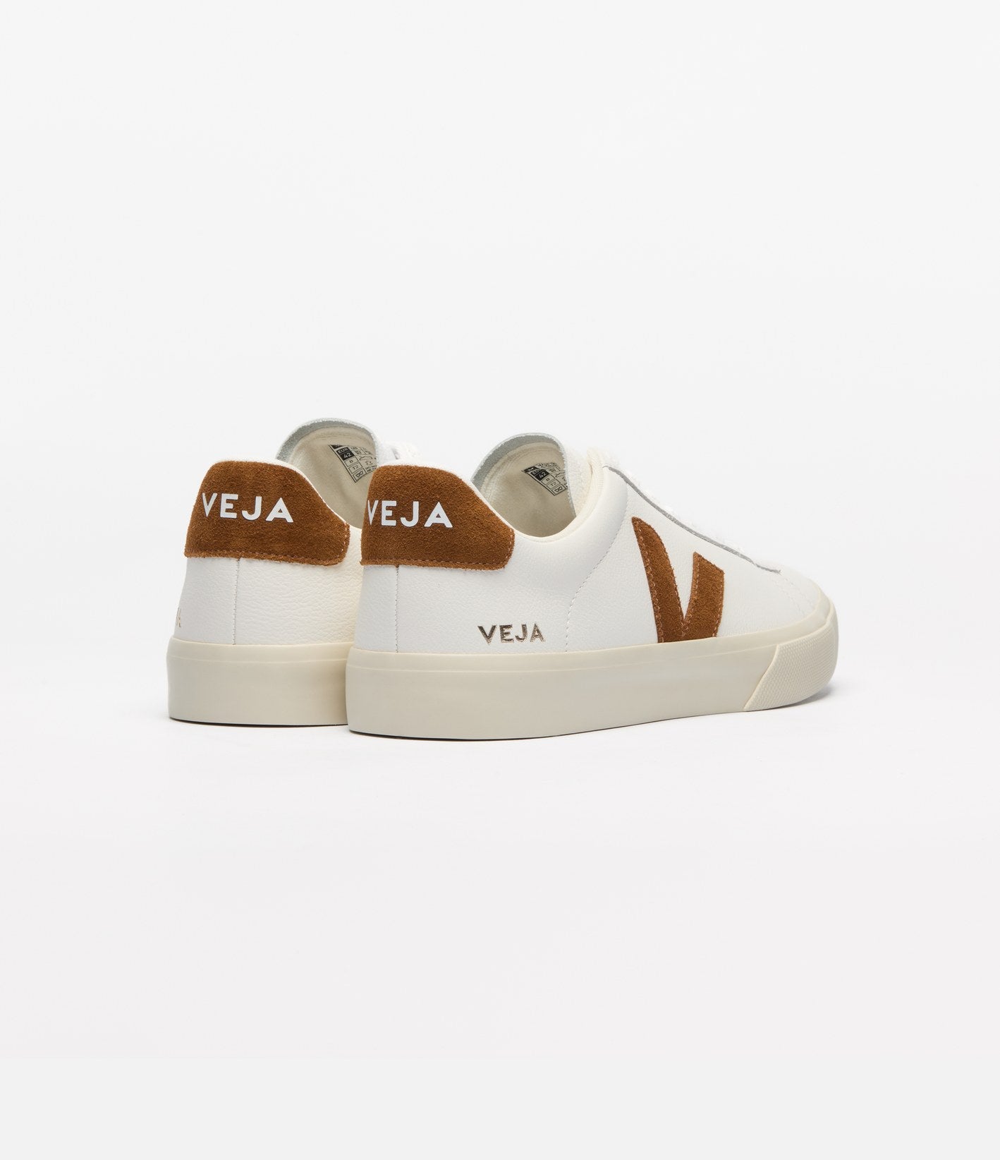 Veja Campo White Cognac Mujer