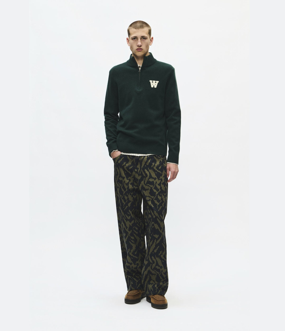 Wood Wood Tay Half Zip Ponderosa Pine
