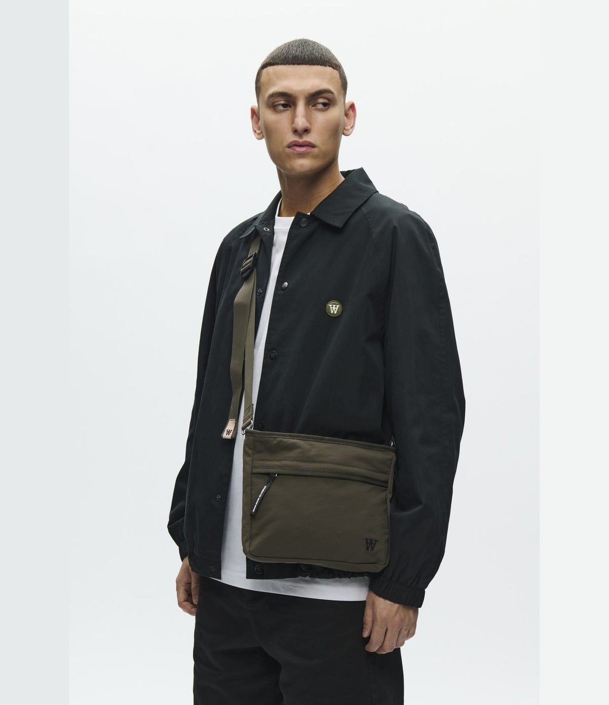Wood Wood Florian Side Bag Grape Leaf
