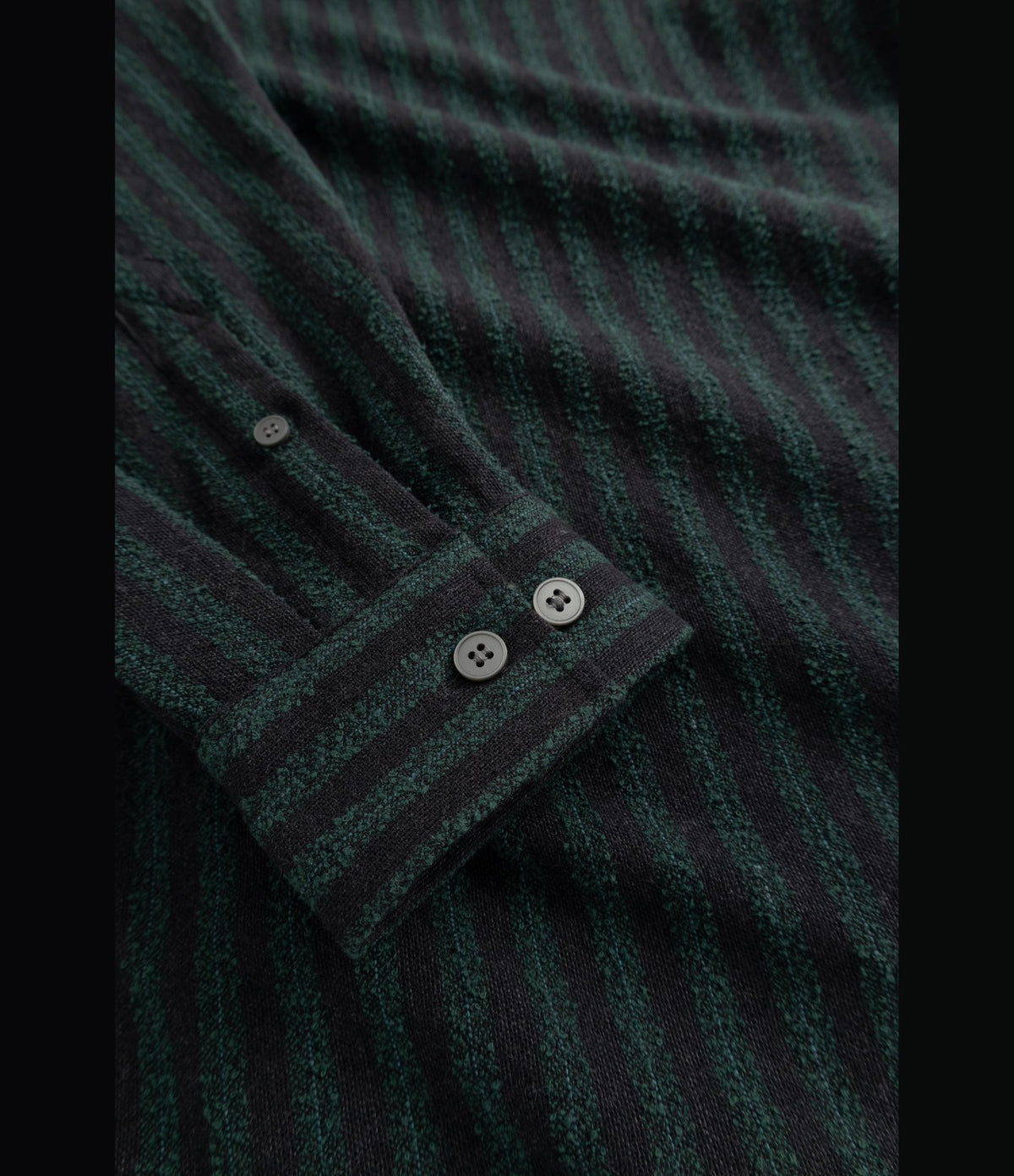 Wood Wood Carter Shirt Ultra Green Stripe
