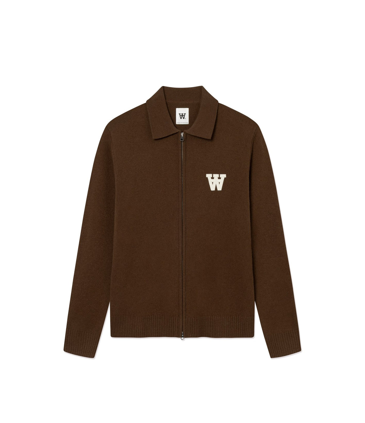 Wood Wood Tay Zip Cardigan Desert Palm