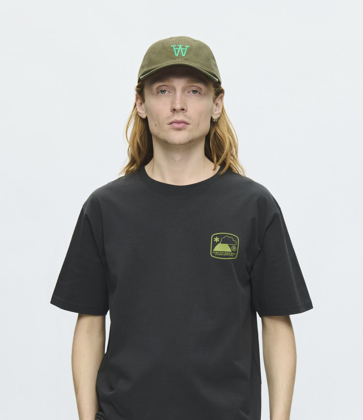 Wood Wood Ace Outsider T-shirt Pirate Black