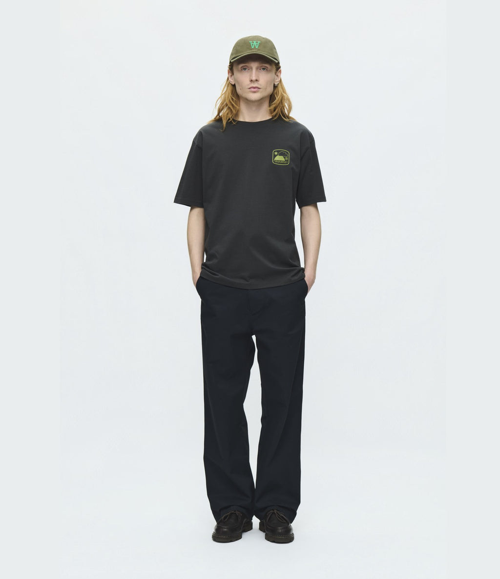 Wood Wood Ace Outsider T-shirt Pirate Black