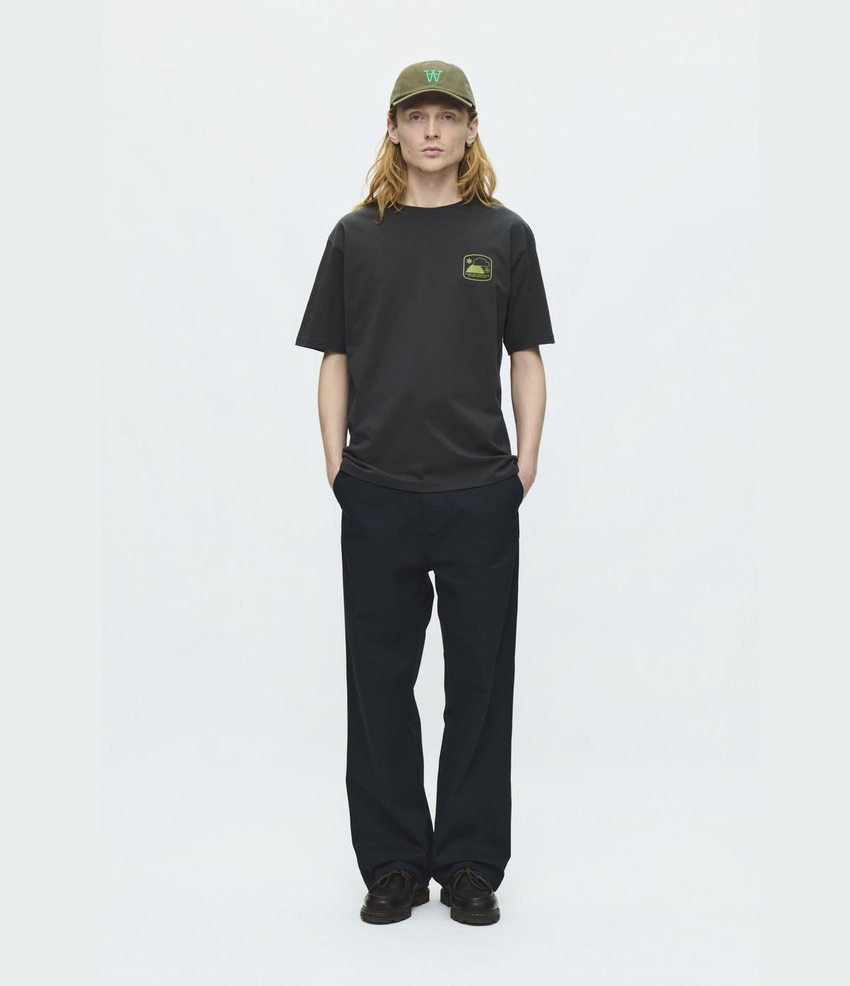 Wood Wood Ace Outsider T-shirt Pirate Black