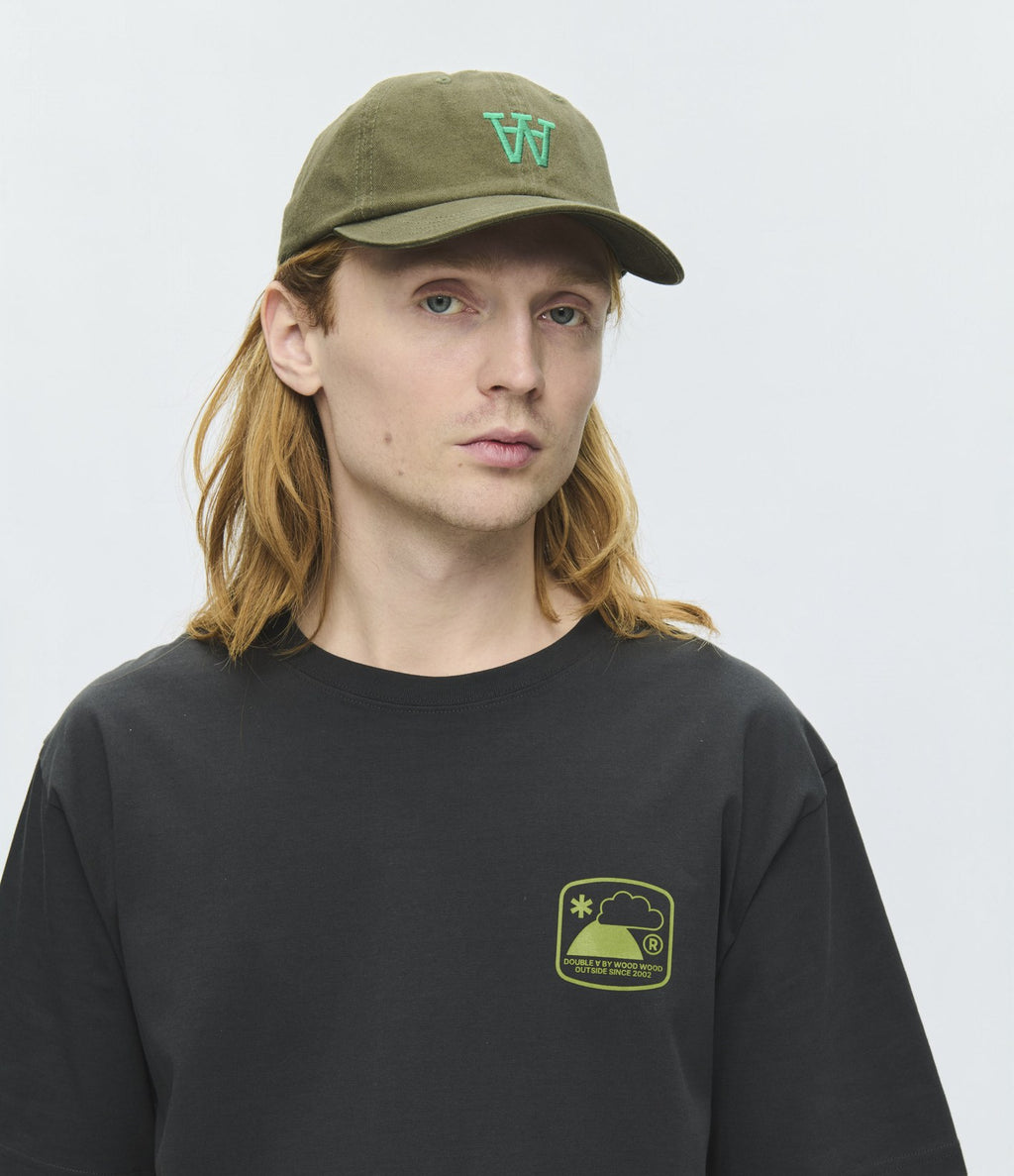 Wood Wood Ace Outsider T-shirt Pirate Black