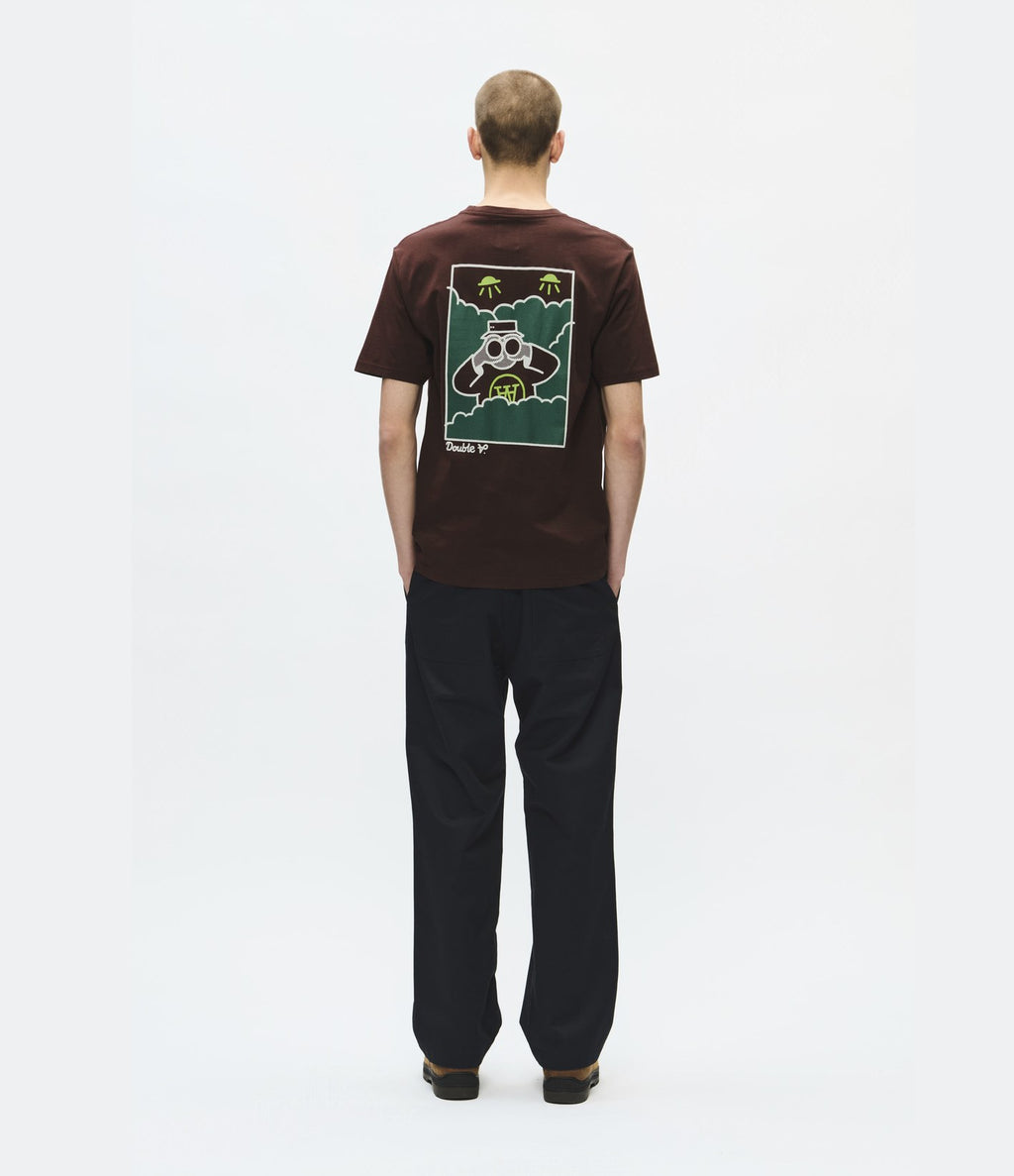 Wood Wood Ace Birder T-shirt Decadent Chocolate