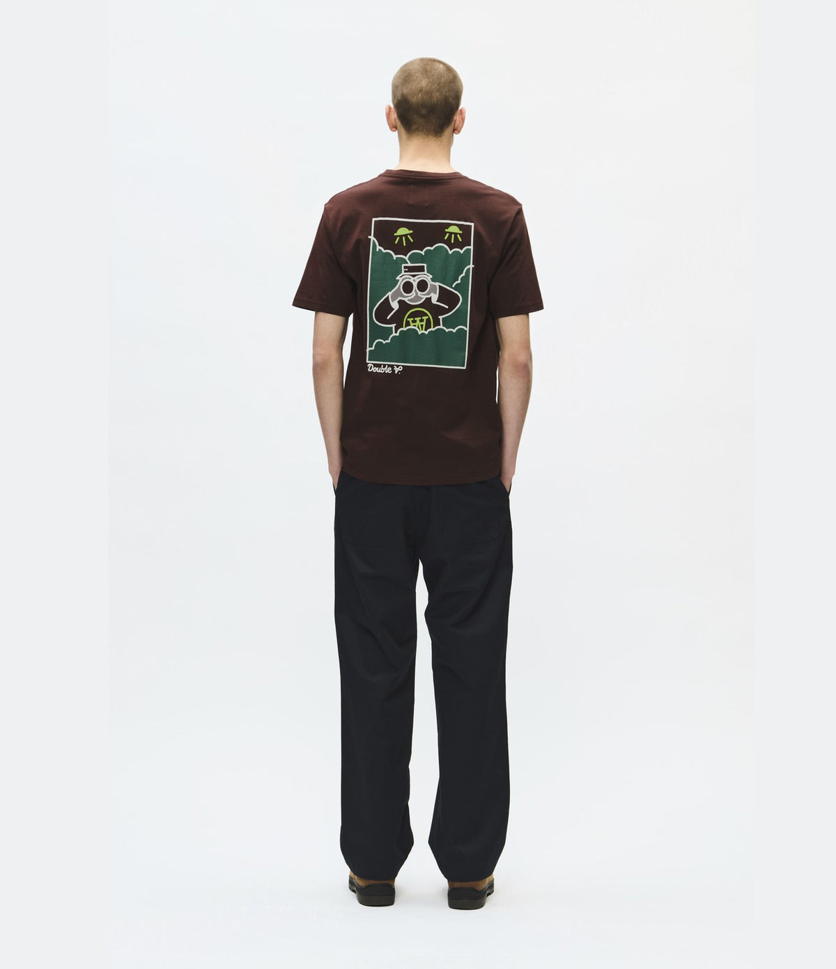 Wood Wood Ace Birder T-shirt Decadent Chocolate