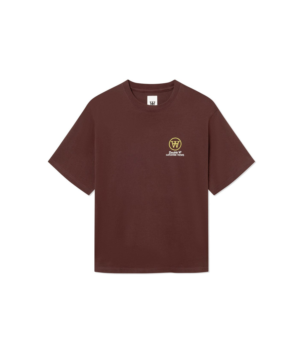 Wood Wood Ace Birder T-shirt Decadent Chocolate