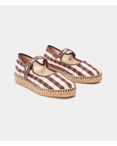 Naguisa Peonia Brown Check