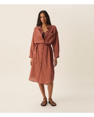 Des Petits Hauts Sand Dress Terracotta
